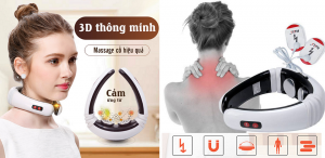 MÁY MASSAGE CỔ CẢM ỨNG XUNG ĐIỆN TỪ 3D THÔNG MINH