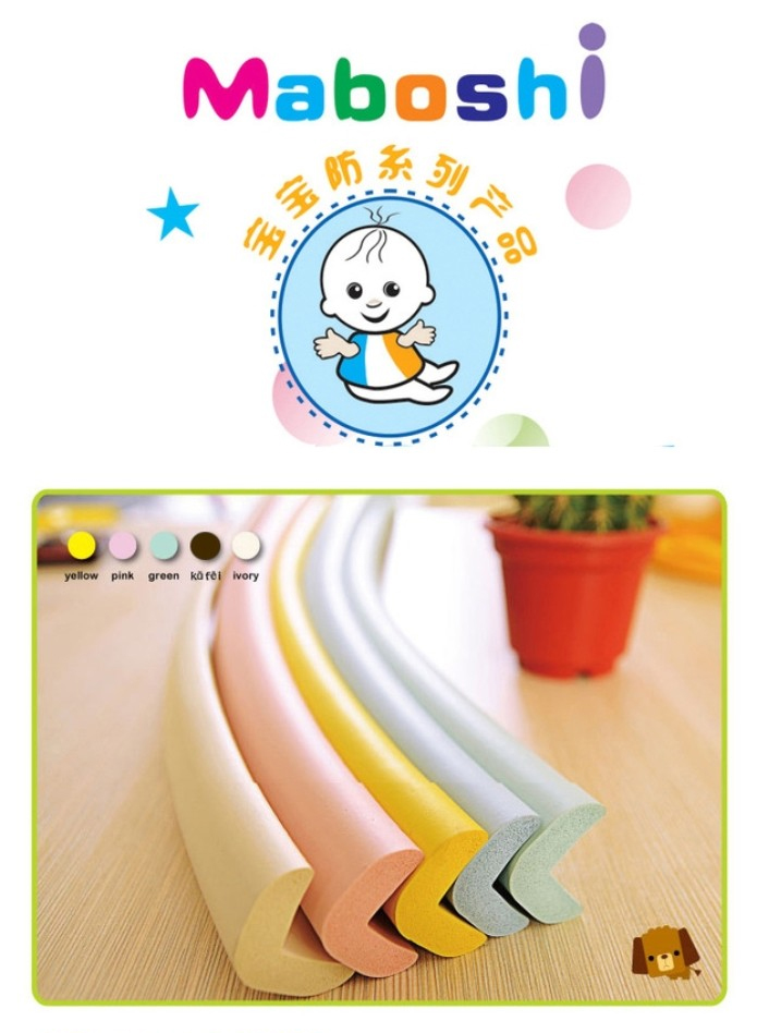 Combo 8 bọt biển bịt góc bàn hoặc cuộn 2m bọc góc bàn  - 3